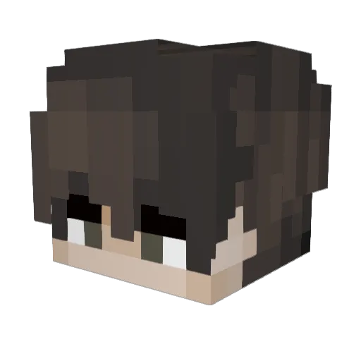 LuckyComaxJr Minecraft avatar head, 3D render