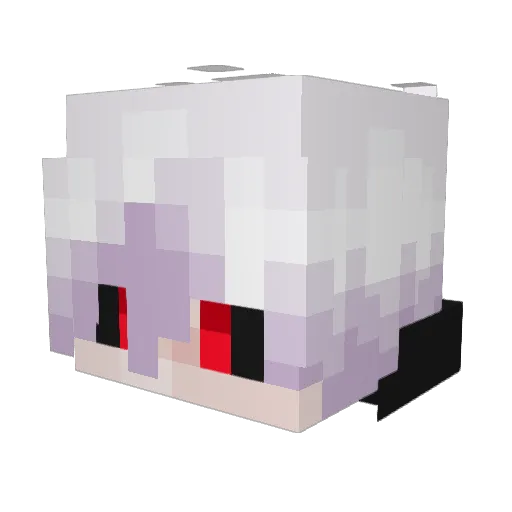 LuckyDuck69 Minecraft avatar head, 3D render
