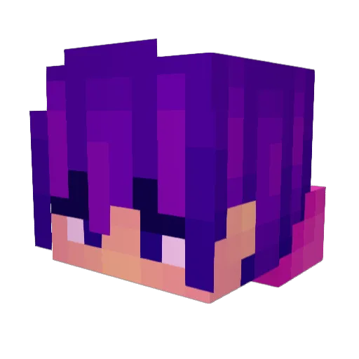 LuckyFaze404 Minecraft avatar head, 3D render