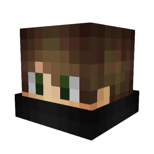 LuckyGamer3001 Minecraft avatar head, 3D render