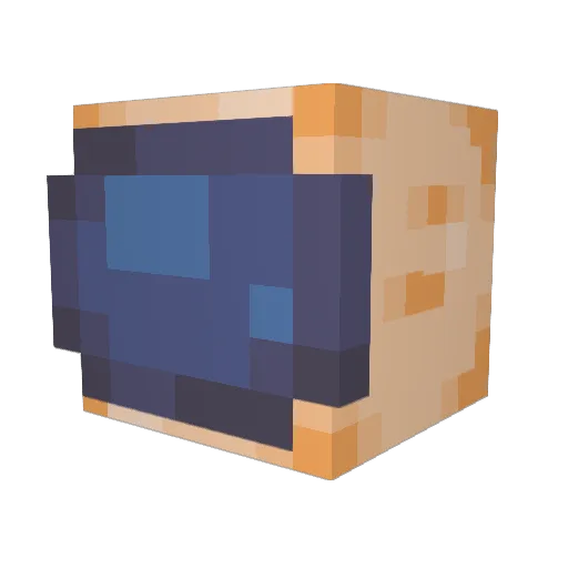 LuckyIke Minecraft avatar head, 3D render