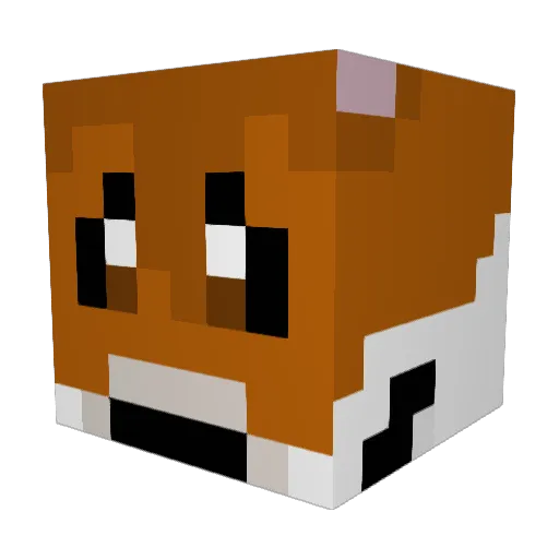 LuckyIvan03 Minecraft avatar head, 3D render