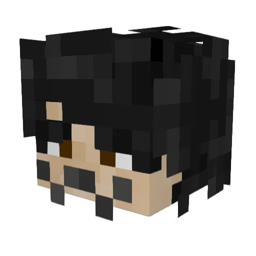 LuckyKnowAlt Minecraft avatar head, 3D render
