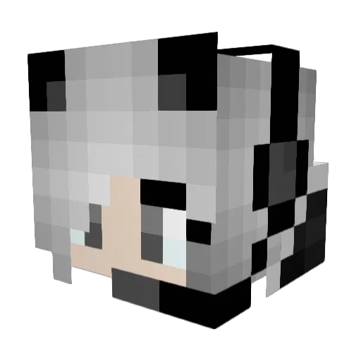 LuckyKoiFish Minecraft avatar head, 3D render
