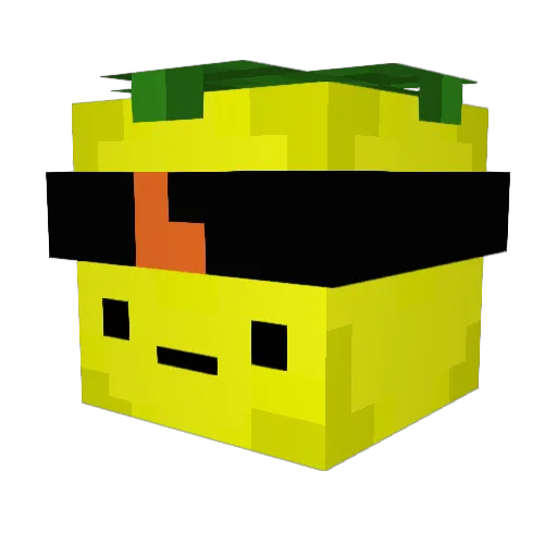 LuckyLemon3039 Minecraft avatar head, 3D render