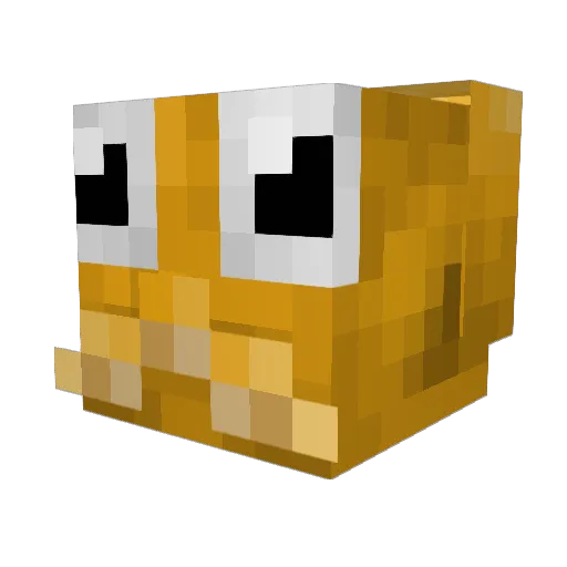LuckyLucLuc Minecraft avatar head, 3D render