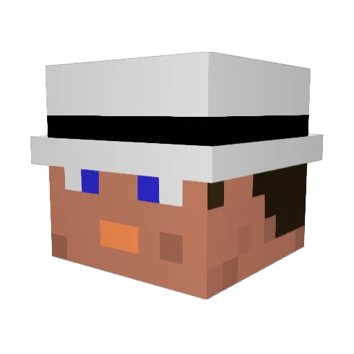 LuckyLuk04 Minecraft avatar head, 3D render