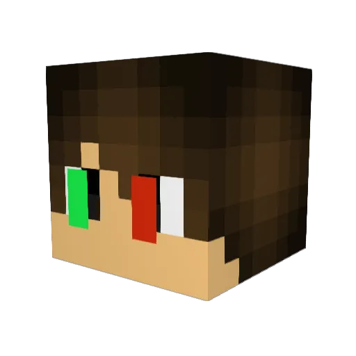 LuckyLuke911 Minecraft avatar head, 3D render