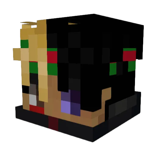 LuckyMar14 Minecraft avatar head, 3D render