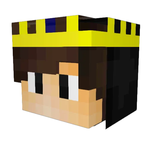 LuckyMasterYT Minecraft avatar head, 3D render