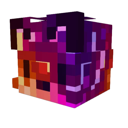LuckyMoller Minecraft avatar head, 3D render