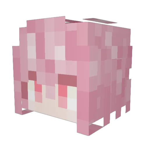 LuckyOne223 Minecraft avatar head, 3D render