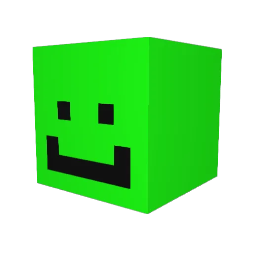 LuckyPickle_04 Minecraft avatar head, 3D render