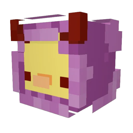 LuckyShock_No1 Minecraft avatar head, 3D render
