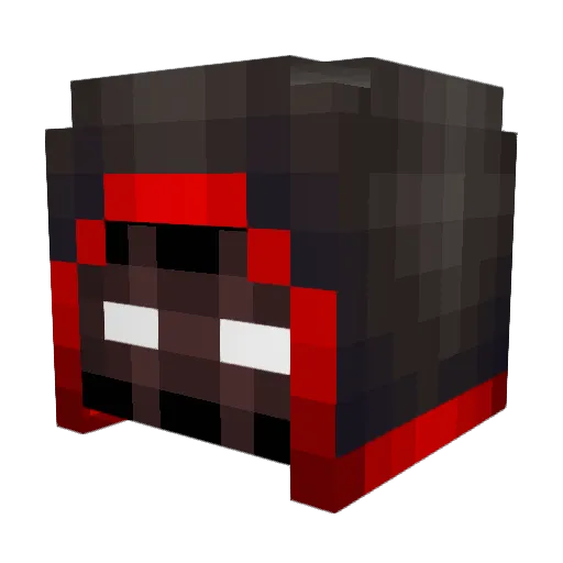 LuckyVI Minecraft avatar head, 3D render
