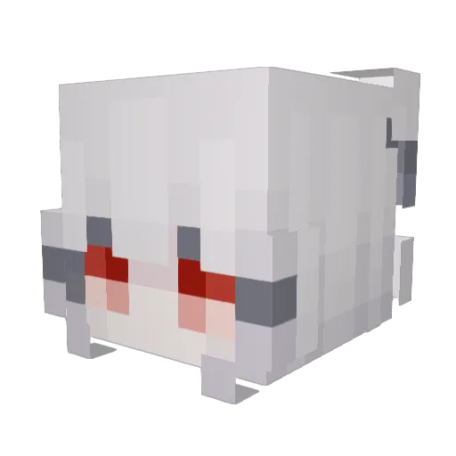 LuckyYang Minecraft avatar head, 3D render