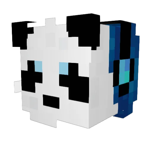 Lucky_107 Minecraft avatar head, 3D render