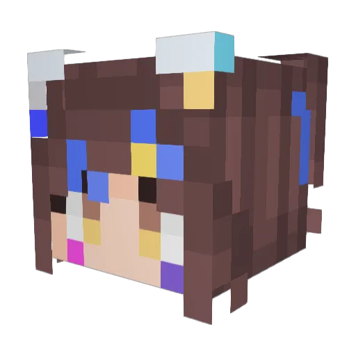 Lucky_3333 Minecraft avatar head, 3D render