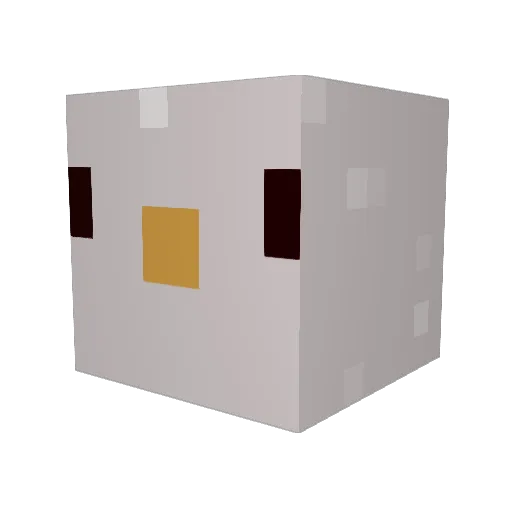Lucky_Aksel Minecraft avatar head, 3D render