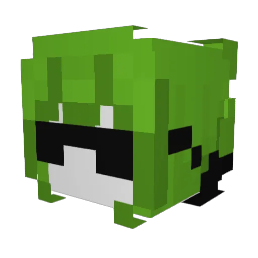Lucky_Bunnyy Minecraft avatar head, 3D render