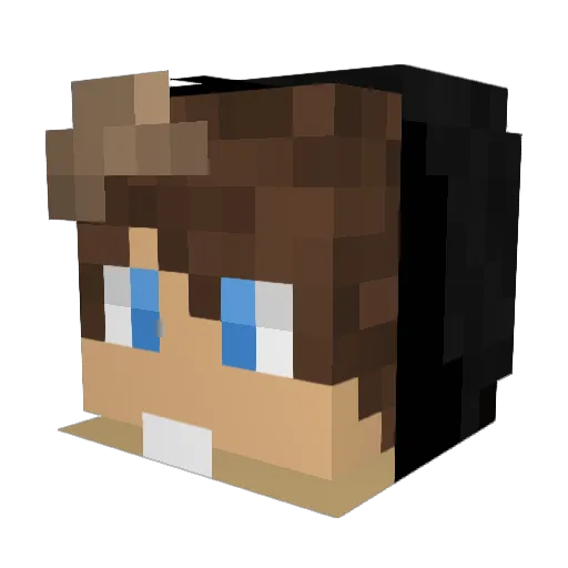Lucky_CO Minecraft avatar head, 3D render