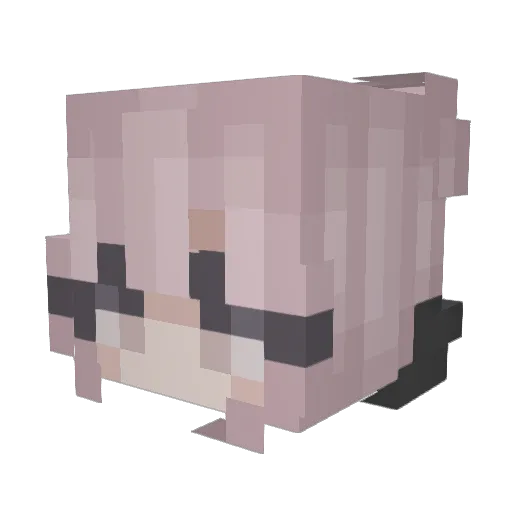 Lucky_Cutie Minecraft avatar head, 3D render