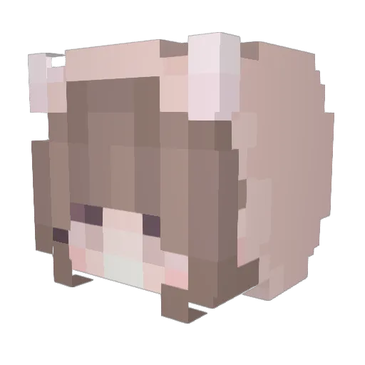 Lucky_Dar Minecraft avatar head, 3D render