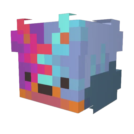 Lucky_Domi10 Minecraft avatar head, 3D render