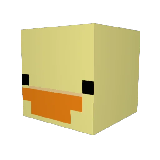 Lucky_Duck6 Minecraft avatar head, 3D render