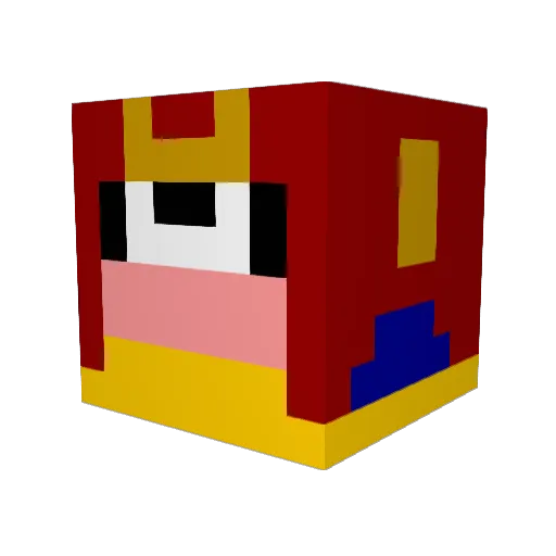 Lucky_Feller Minecraft avatar head, 3D render