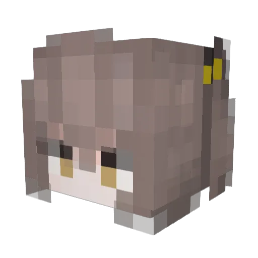 Lucky_LK Minecraft avatar head, 3D render