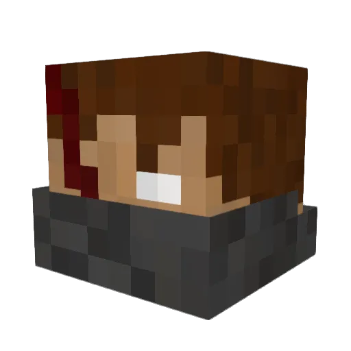 Lucky_LP2802 Minecraft avatar head, 3D render