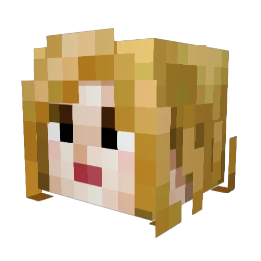 Lucky_Lake Minecraft avatar head, 3D render