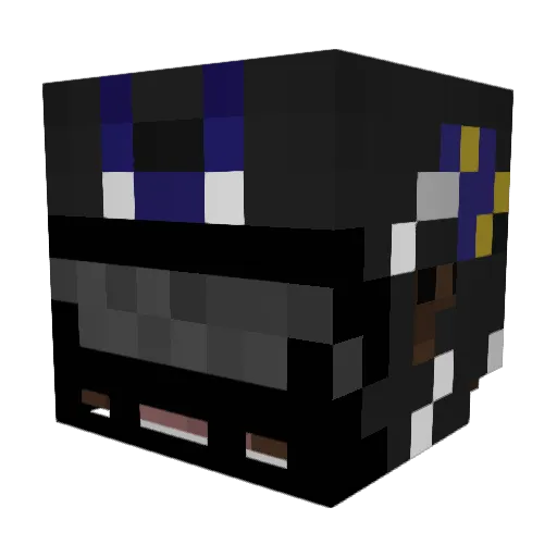 Lucky_Louden Minecraft avatar head, 3D render