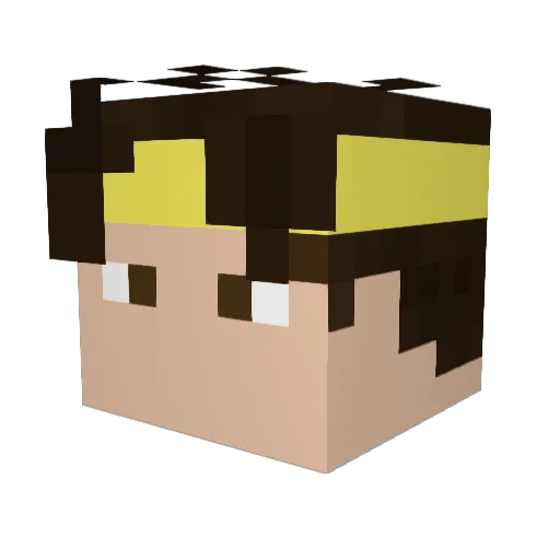 Lucky_Luke2410 Minecraft avatar head, 3D render