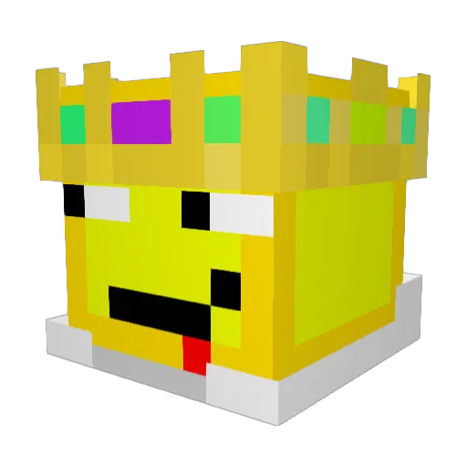 Lucky_R Minecraft avatar head, 3D render