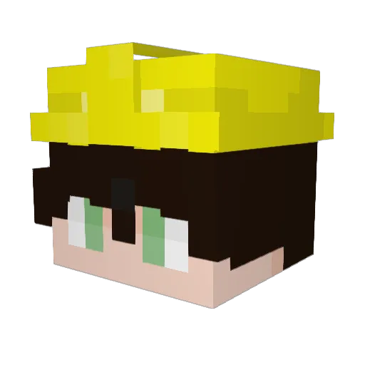 Lucky_Sub Minecraft avatar head, 3D render