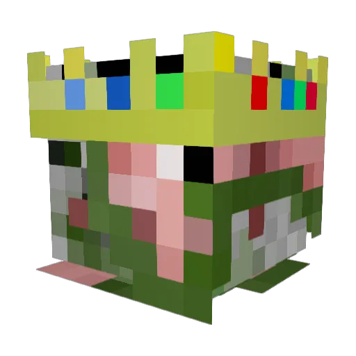 Luckyboy2020 Minecraft avatar head, 3D render