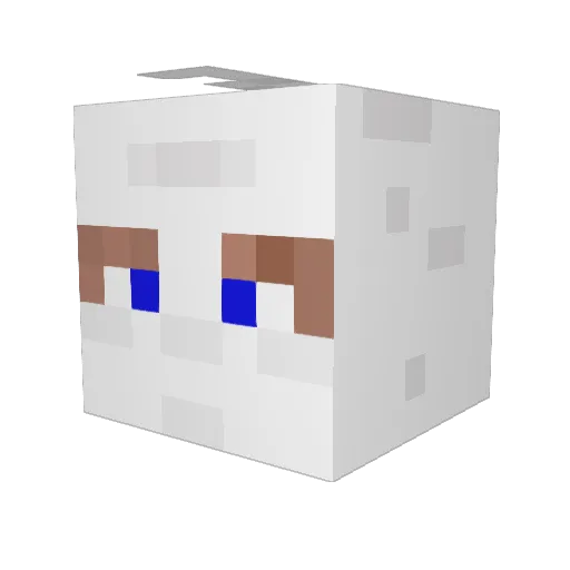 Luckyfishin88 Minecraft avatar head, 3D render