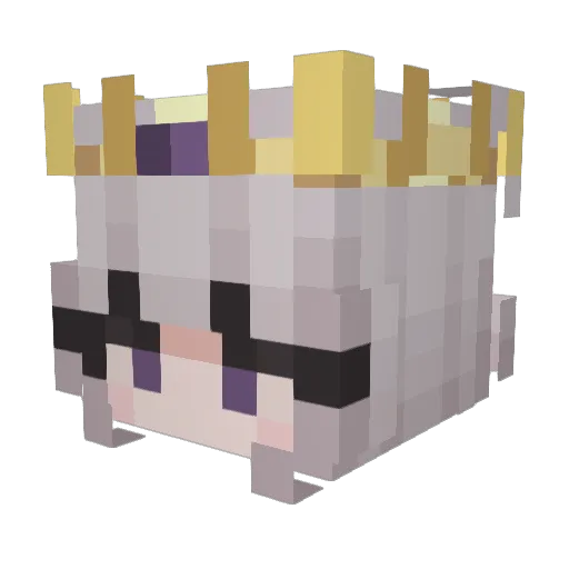 Luckyjams Minecraft avatar head, 3D render