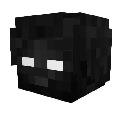 Luckyloseit Minecraft avatar head, 3D render