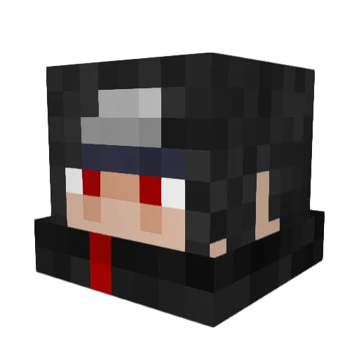 Luckyrasion Minecraft avatar head, 3D render