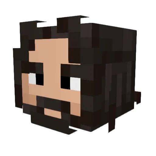 Lucosio_ Minecraft avatar head, 3D render