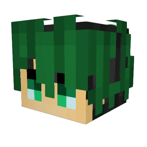 Lucraft0139 Minecraft avatar head, 3D render