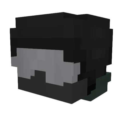 Lucs64 Minecraft avatar head, 3D render