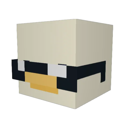 Lucsko352 Minecraft avatar head, 3D render