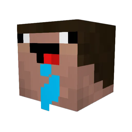 Lucsnone Minecraft avatar head, 3D render