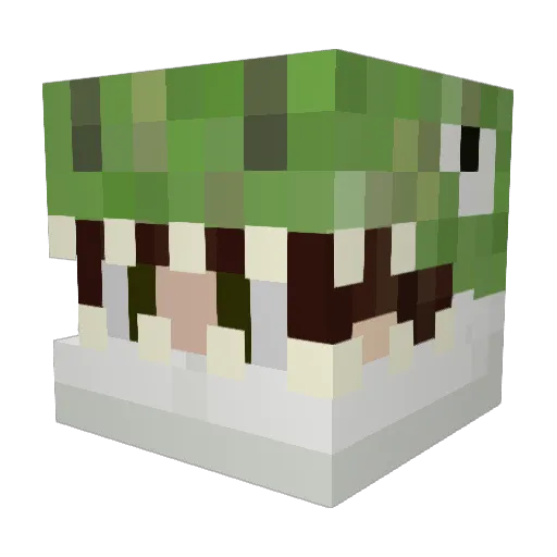 Lucstar004 Minecraft avatar head, 3D render