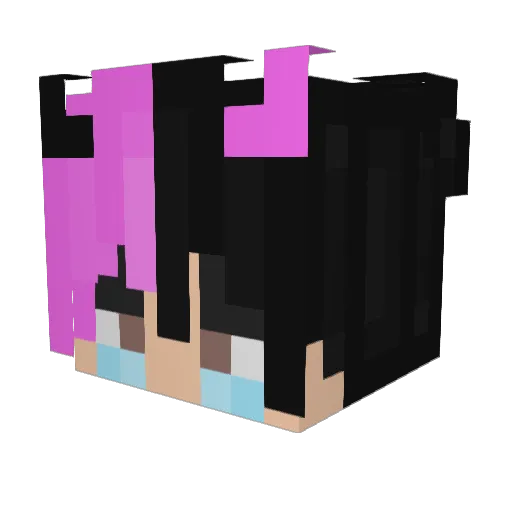 LucteUHC Minecraft avatar head, 3D render