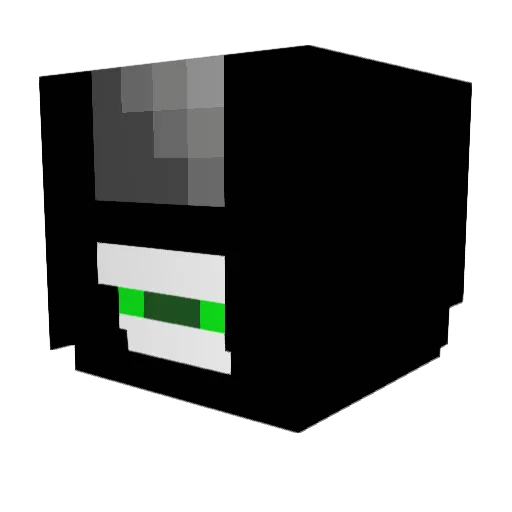 Lucule Minecraft avatar head, 3D render